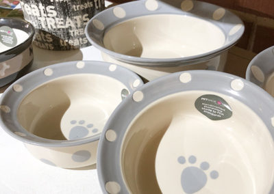 Dog Pottery Bowls Ceramic Charlotte NC Canine Cafe